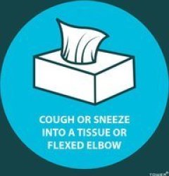 TOWER Cough Or Sneeze Into A Tissue Or Flexed Elbow - Abs 190 X 190MM