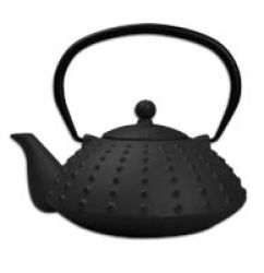 Regent Homeware Regent Chinese Cast Iron Teapot - 600ml Armoured Design Black