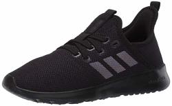 Adidas Womens Cloudfoam Pure Running Shoe Black black white 9.5 Us