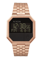 Nixon Re-run Unisex Watch - Rose Gold