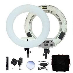 Yidoblo Dimmable LED Ring Light FD-480II Lighting Kit For Makeup Portrait Selfie Youtube Photo Video Studio Photography With Tripod Stand Mirror Photo Holder Batteries