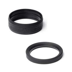 Pro 72MM Lens Silicon Rim ring & Bumper Protectors Black - ECLR72