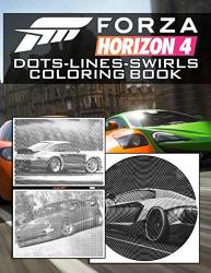 Forza Horizon 4 Dots Lines Swirls Coloring Book: Great Gift Activity Diagonal-dots-swirls Books For Adults