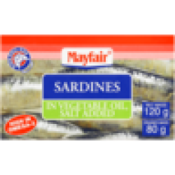 Sardines In Vegetable Oil With Salt 120G