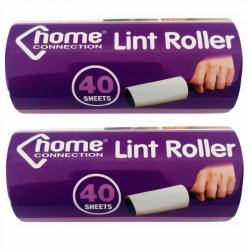 Lint & Hair Remover Refill - 40 Sheets 2 Piece