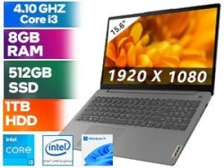 Lenovo Ideapad 3 15ITL6 Core I3 Laptop With 512GB SSD