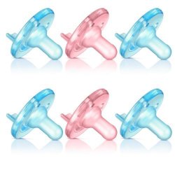 Avent Bpa Free Soothie Pacifier 6 Pack - Blue pink - 3 + Months