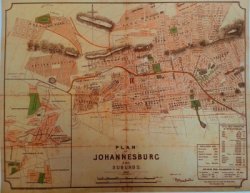 Plan Of Johannesburg And Suburbs 1897