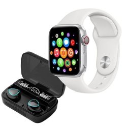 Smartwatch With Fitness Tracker & M10 Tws Wireless Earbuds Combo