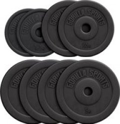 Vinyl Weight Plate Set 27.5KG 2X 1.25 2X 2.5 4X 5KG