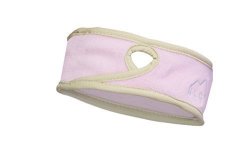 Slope Women's Girl Ponytail Headband Polyester Fleece Full Ear Warmer Sports Coverage Guards Pink Brown