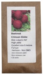 Heirloom Veg Seeds - Beetroot - Crimson Globe