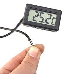 Digital Compact Lcd Thermometer With Outdoors Remote Sensor Black ..
