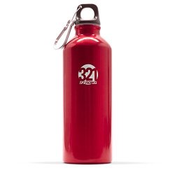 321 Strong 500 Ml 16.9 Fluid Ounce Aluminum Water Bottle Metallic Red