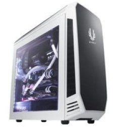 BitFenix.com Bitfenix Aegis Windowed Micro-tower Chassis With Programmable Icon Display White No Psu