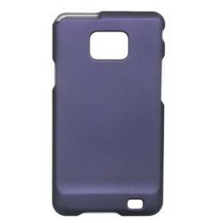 Purple Rubberized Phone Cover For Samsung Galaxy S 2 I9100 Protector Case