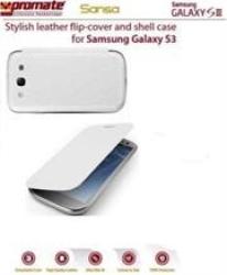 Promate Sansa Stylish Leather Flip - Cover And Shell Case For Samsung Galaxy S3