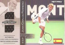 Juan Carlos Ferrero - Netpro 2003 - Rare "dual Jersey Memorabilia" Card 9d