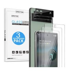 Google Pixel 6A Premium Tempered Glass Screen Protector 5PK Omoton