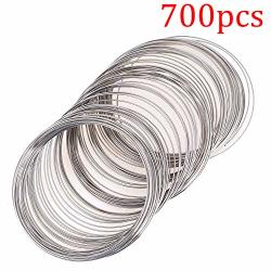 700 Loop Jewelry Wire Memory Beading Wire Cuff Bangle Bracelet Jewelry Findings For Wire Wrap Jewelry Diy Making Supplies Dark Silver