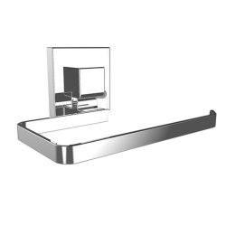Suction - Square - Toilet Paper Holder - Silver