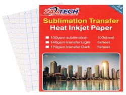 Sublimation Heat Transfer Inkjet Paper 140GSM - 5 S Heets