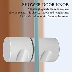 Wolfgo Shower Door Hardware-aluminum Alloy Chrome-plated Pull Handle Knob For Home Bathroom Shower Glass Door Hardware 3
