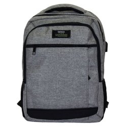 Qinol YCA-16 Unisex Travel 15" Laptop Backpack With USB Charging Port - Grey