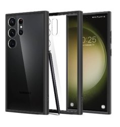 Spigen Samsung Galaxy S23 Ultra Premium Ultra Hybrid Case Black clear