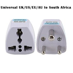 Universal Power Adapter Universal Uk us eu au To South Africa 3 Pin Travel Power Adapter Plug By Makaor Small Size White