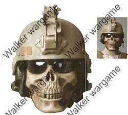 M03 Soldiers Skull Plastic Half Face Protector Mask -- Withered Bone Colour