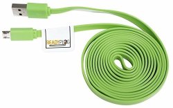 Readyplug USB Cable For: Cat Phone S41 Phone Data charge sync Green Apple 6 Feet