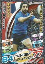 Rugby World Cup 2015 - Topps - Yoann Huget "star Player" Foil Trading Card 58