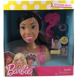 Barbie Doll Styling Head 7 Piece Small -african American