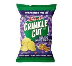 Crinkle Cut Potato Chips Garlic Bread 1 X 125G