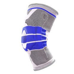 Professional Compression Knee Brace Support - XL Grey