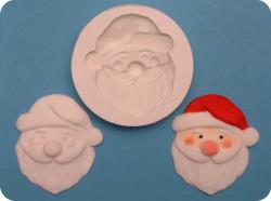 Santa Face Silicone Mould For Choclate Or Fondant Size Of Mould 7cm