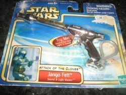 2002 Lucasfilm Hasbro Larami Limited Star Wars Attack Of The Clones Jango Fett Sound & Light Blaster 84681 84100 Asst.