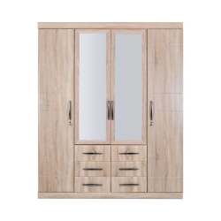 Valerie Twin Wardrobe With Mirrors