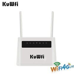 Kuwfi 300MBPS 4G LTE Wifi Router 5000MAH Power Bank 4G Hotspot Unlocked Global Fdd tdd LTE Sim Card Routers With B1 B3 B7 B8 B20
