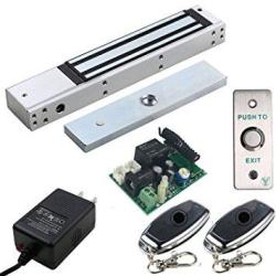 Uhppote Access Control Outswinging Door 600LBS Electromagnetic Lock Kit With Remote Kit