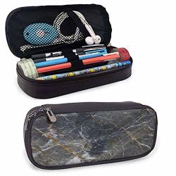 Marble Students Stationery Pouch Architecture Ceramic Texture For Pens Pencil Samsung Stylus Tools USB Cable And Other Accessories 8"X3.5'X1.5'