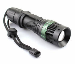 500lm Led Flashlight Rechargeable Torch With Clip And Zoom