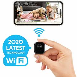 Lilexo MINI Wifi Camera - Wireless Small Home Security Camera Nanny Cam With Super Night Vision Motion Detection Crisp 1080P HD Live Streaming Android ios