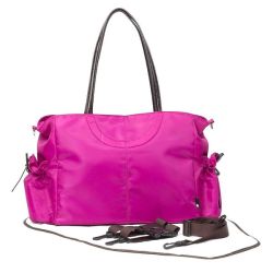 Primrose Hill Designer Hot Pink Tote Bag Baby Nappy Change Mat Set