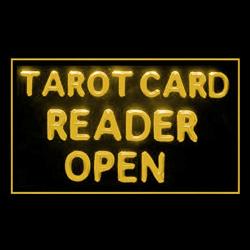 180087 Tarot Card Reander Open Crystal Ball Future Exact Science LED Light Sign