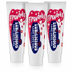 Lubilicious Fireworks Lady Love Gel Enhances Female Arousal & Libido Heightened Orgasm Natural Stimulation For Maximum Climax Personal Lubricant Warming & Cooling 1 Oz 3