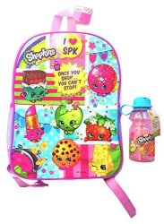 Shopkins Children's Backpack With Shopkins Tumblr Bottle