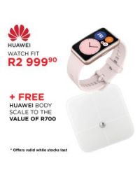 HUAWEI Watch Fit Multisport Gps Watch + Huawei Body Fat Scale