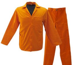 Orange Adult 2-PIECE Conti-suit Overall Size 44